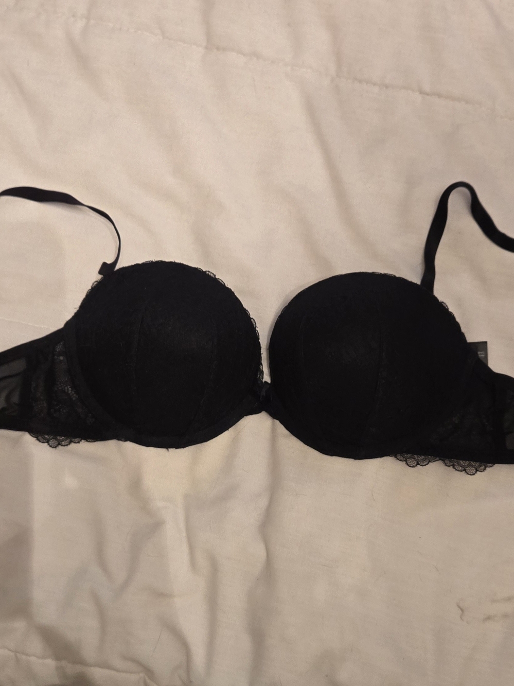 Black Lace Push-Up Bra - Women Intimates